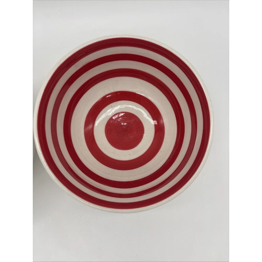 Katie & Mandy Anthropologie Striped Bowl Live What You Love Never Give Up Cereal